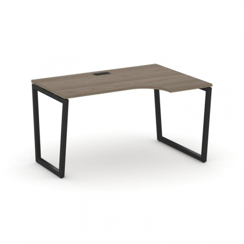 Style Project Стол рабочий эргоном. SN-4T2.SPA-002(R) Акация Лорка/Металл Антрацит/Заглушка Пластик фото 4
