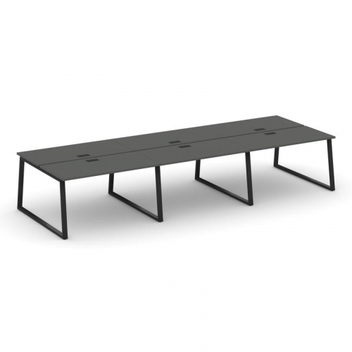 Style Project Рабочая станция 2-х сторон. SN-6T1.DRS-084 Акация Лорка/Металл Антрацит/Заглушка Пласт фото 5