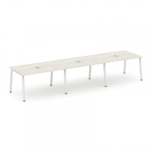 Style Project Стол переговорный SN-6A.SPRG-024 Дуб Наварра/Металл Белый 4740*980*750 фото 28