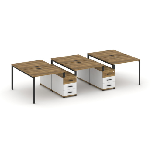 Бенч-система на 6 мест с 2 опорными тумбами Concept CN.DRS-333 фото 7