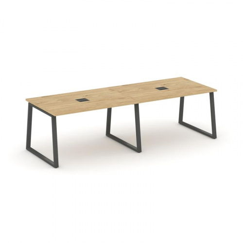 Style Project Стол переговорный SN-6T1.SPRG-013 Акация Лорка/Металл Антрацит/Заглушка Металл Антраци фото 5 Style Project Стол переговорный SN-6T1.SPRG-013 Акация Лорка/Металл Антрацит/Заглушка Металл Антраци фото 5