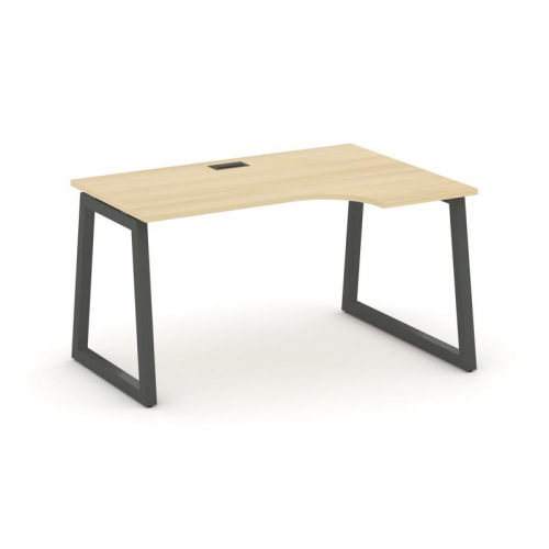 Style Project Стол рабочий эргоном. SN-5T1.SPA-001(R) Акация Лорка/Металл Антрацит/Заглушка Пластик фото 28