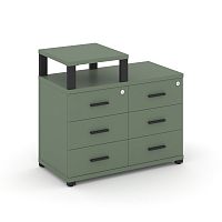 Тумба приставная с 6 ящиками Concept CN.TSP-008 B