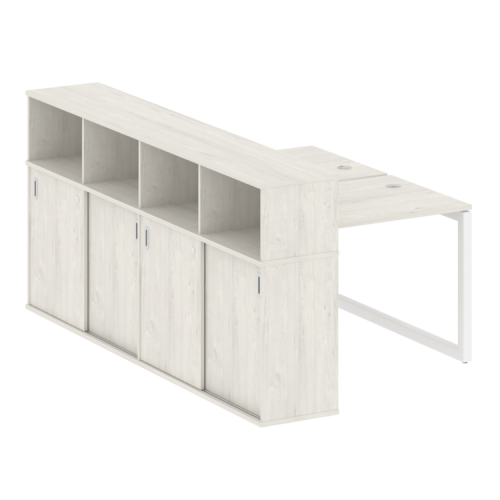 Бенч-система с шкафом-купе на О-обр. м/к Metal System Quattro 50БО.РС-СШК-4.1 фото 9