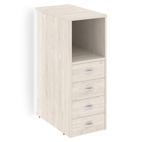 Тумба с подсветкой на 4 ящика Onix Белый O.R-TV-4.S фото 3