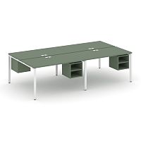 Бенч-система на 4 места с подвесными тумбами Concept CN.DRS-127