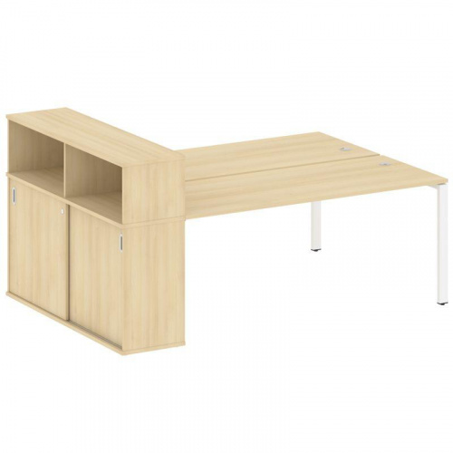 Бенч-система с шкафом-купе на П-обр. м/к Metal System БП.РС-СШК-2.5