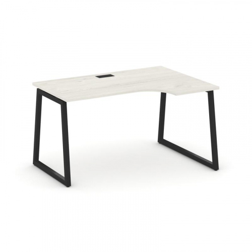 Style Project Стол рабочий эргоном. SN-4T1.SPA-021(R) Акация Лорка/Металл Антрацит/Заглушка Пластик фото 8