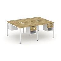 Бенч-система на 4 места с подвесными тумбами Concept CN.DRS-137