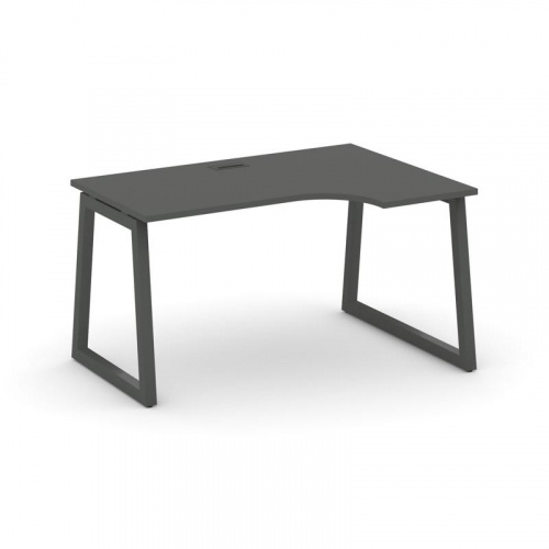 Style Project Стол рабочий эргоном. SN-5T1.SPA-001(R) Акация Лорка/Металл Антрацит/Заглушка Пластик фото 27