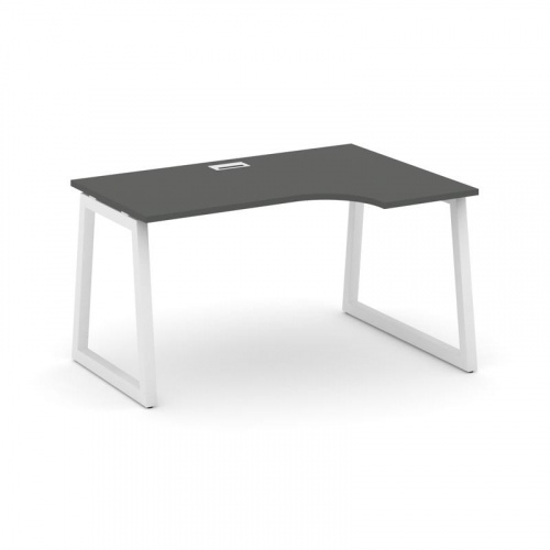 Style Project Стол рабочий эргоном. SN-5T1.SPA-001(R) Акация Лорка/Металл Антрацит/Заглушка Пластик фото 19