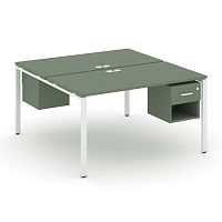 Бенч-система на 2 места с подвесными тумбами Concept CN.DRS-120