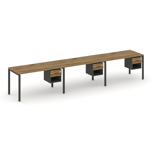 Бенч-система на 3 места с подвесными тумбами Concept CN.ORS-140