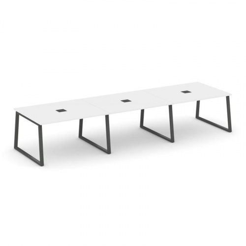 Style Project Стол переговорный SN-6T1.SPRG-054 Акация Лорка/Металл Антрацит/Заглушка Металл Антраци фото 26