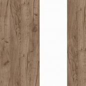 Дуб Табак / Металл Белый