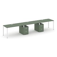 Бенч-система на 3 места с 2 опорными тумбами Concept CN.ORS-340