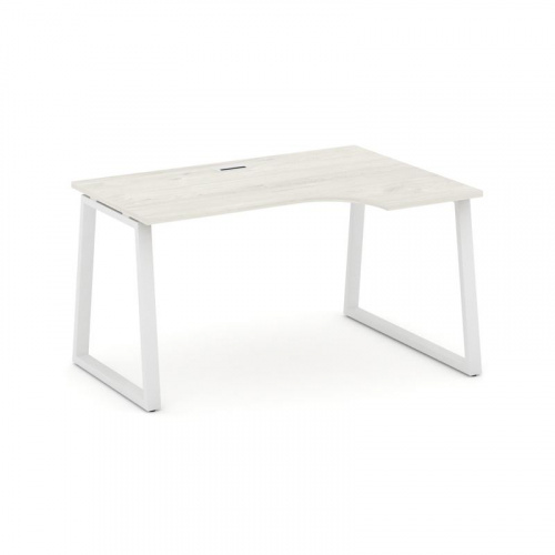 Style Project Стол рабочий эргоном. SN-6T1.SPA-001(R) Акация Лорка/Металл Антрацит/Заглушка Пластик фото 13