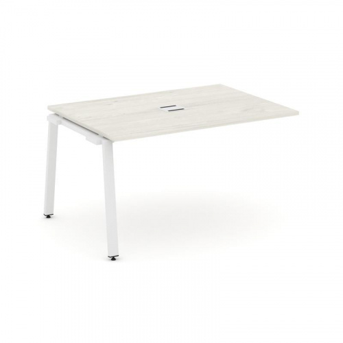 Style Project Проходной наб. элем. перег. стола SN-6A.NSPRG-001 Дуб Табак/Металл Белый 980*980*750 фото 26