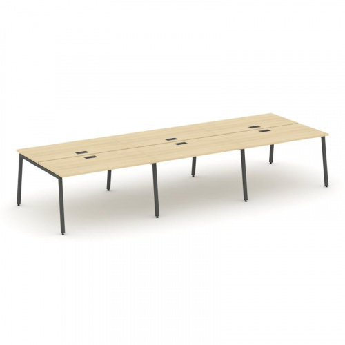 Style Project Рабочая станция 2-х сторон. SN-4A.DRS-072 Дуб Наварра/Металл Антрацит 3540*1432*750 фото 18