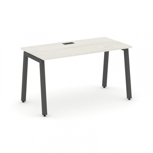 Style Project Стол письменный SN-5A.SP-013 Дуб Наварра/Металл Белый 1380*700*750 фото 16