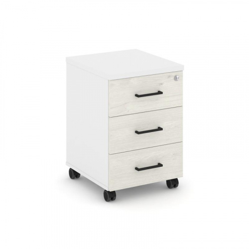 Style Project Тумба мобильная усил. колеса SN.TMU-002 Антрацит/Дуб Наварра/Черный Ручки 416*460*611 Style Project Тумба мобильная усил. колеса SN.TMU-002 Антрацит/Дуб Наварра/Черный Ручки 416*460*611