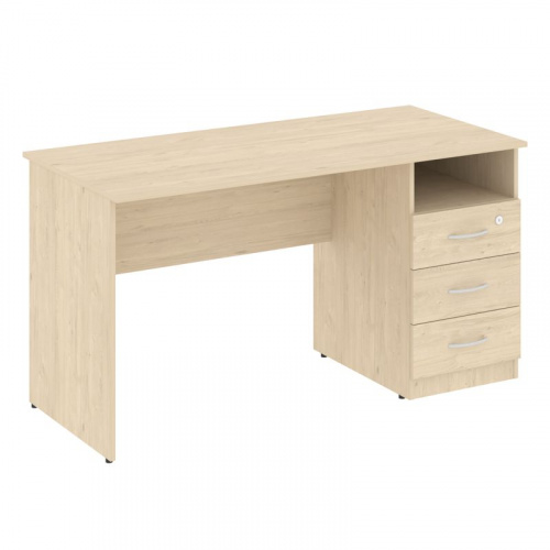 Nova S Стол письменный с тумбой правый В.СПТ-3 (R) Бук Артизан 1400*650*750 фото 2