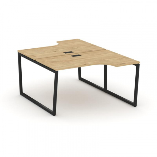 Style Project Рабочая станция эргоном. SN-4T2.DRPA-012 Акация Лорка/Металл Антрацит/Заглушка Пластик