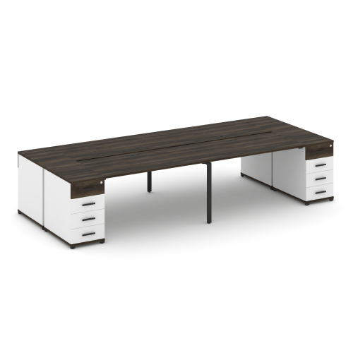 Бенч-система на 4 места с 2 опорными тумбами Concept CN.DRS-427 фото 9