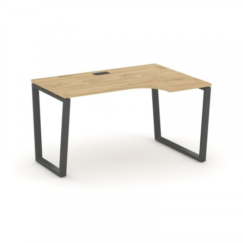 Style Project Стол рабочий эргоном. SN-6T2.SPA-012(R) Акация Лорка/Металл Антрацит/Заглушка Пластик фото 22