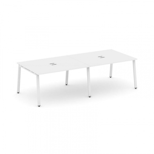 Style Project Стол переговорный SN-6A.SPRG-042 Дуб Наварра/Металл Белый 2360*1180*750 фото 15