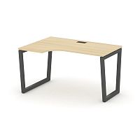 Style Project Стол рабочий эргоном. SN-5T2.SPA-012(L) Акация Лорка/Металл Антрацит/Заглушка Пластик