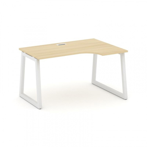 Style Project Стол рабочий эргоном. SN-5T1.SPA-001(R) Акация Лорка/Металл Антрацит/Заглушка Пластик фото 21