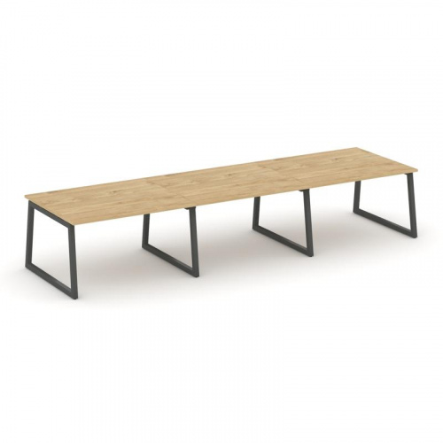 Style Project Стол переговорный SN-5T1.SPRG-052.3 Акация Лорка/Металл Антрацит 3540*1180*750 фото 7