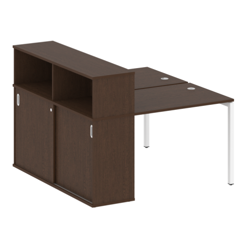 Бенч-система с шкафом-купе на П-обр. м/к Metal System Quattro 40БП.РС-СШК-2.1 фото 5