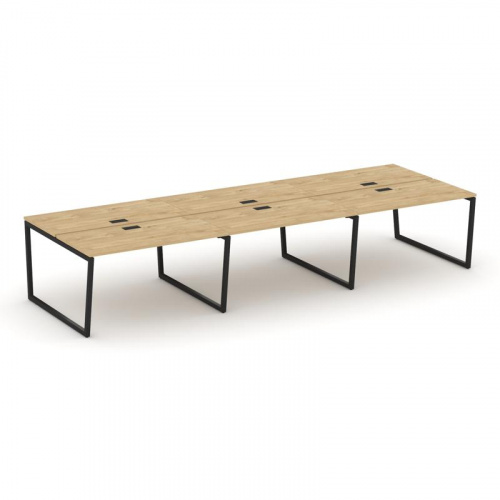 Style Project Рабочая станция 2-х сторон. SN-4T2.DRS-081 Акация Лорка/Металл Антрацит/Заглушка Пласт