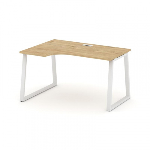 Style Project Стол рабочий эргоном. SN-6T1.SPA-021(L) Акация Лорка/Металл Антрацит/Заглушка Пластик фото 3