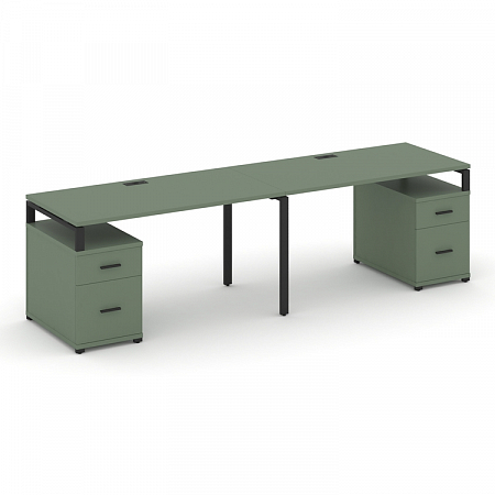 Бенч-система на 2 места с 2 опорными тумбами Concept CN.ORS-321