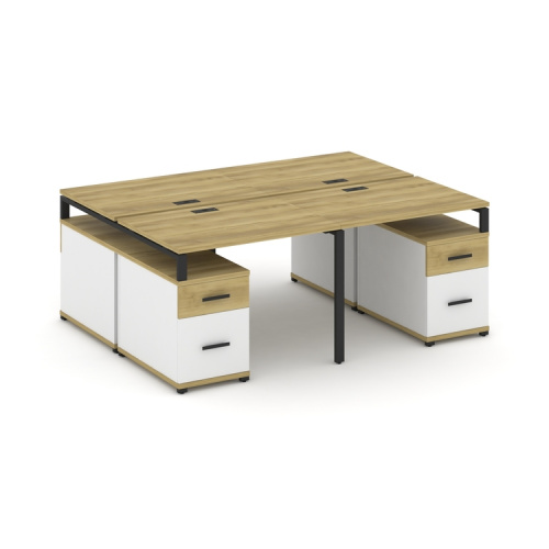 Бенч-система на 4 места с 2 опорными тумбами Concept CN.DRS-329 фото 6