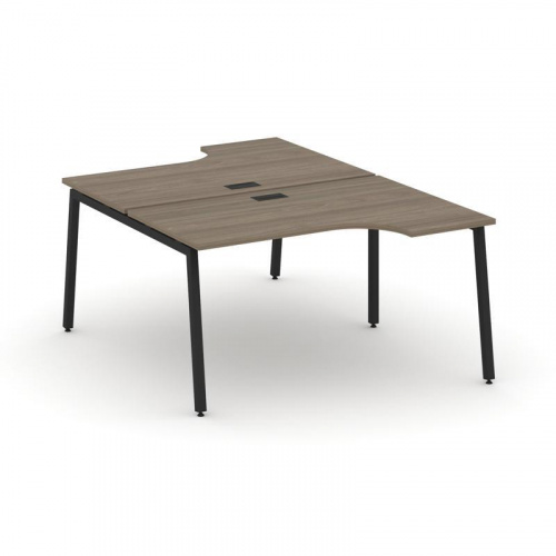 Style Project Рабочая станция эргоном. SN-4A.DRPA-012 Дуб Табак/Металл Антрацит 1580*1432/1992*750 фото 3
