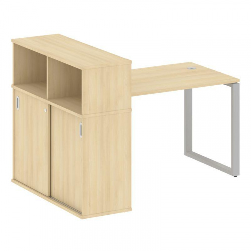 Стол письменный с шкафом-купе на О-обр. м/к Metal System БО.РС-СШК-3.2 фото 15