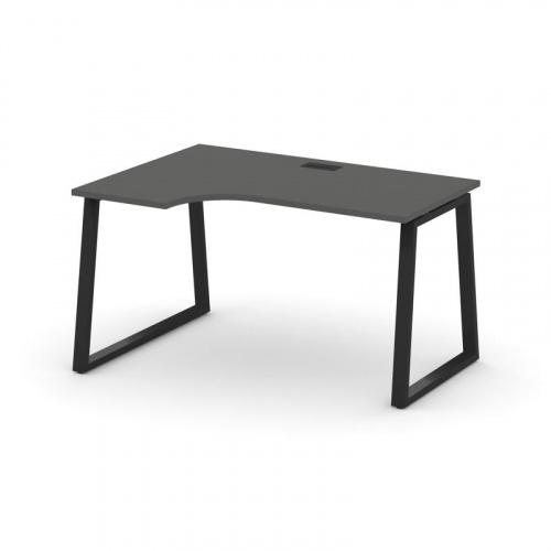 Style Project Стол рабочий эргоном. SN-6T1.SPA-021(L) Акация Лорка/Металл Антрацит/Заглушка Пластик фото 6