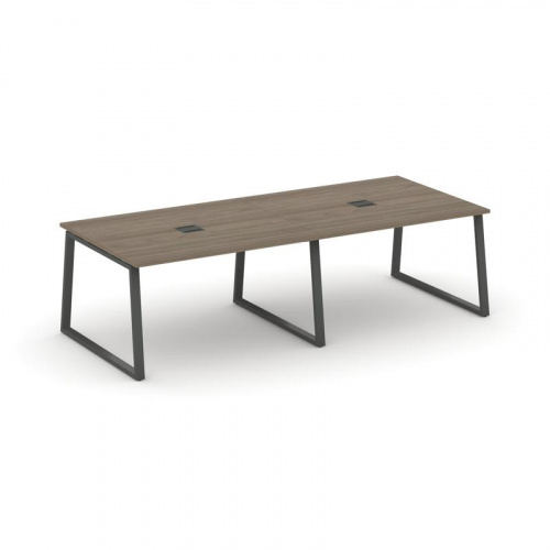 Style Project Стол переговорный SN-6T1.SPRG-042 Акация Лорка/Металл Антрацит/Заглушка Металл Антраци фото 25