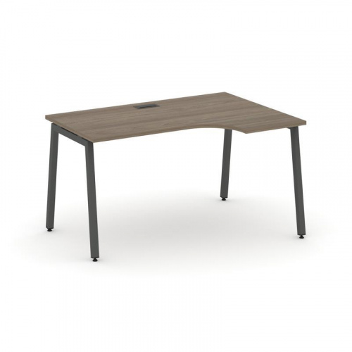 Style Project Стол рабочий эргоном. SN-4A.SPA-012(R) Дуб Табак/Металл Антрацит 1580*700/980*750 фото 15