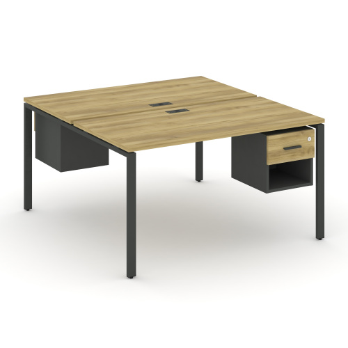 Бенч-система на 2 места с подвесными тумбами Concept CN.DRS-117 фото 4