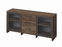 Тумба трехсекционная с 2 дверьми FB-13-02.D. Орех Пацифик Табак