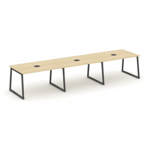 Style Project Стол переговорный SN-4T1.SPRG-022 Акация Лорка/Металл Антрацит/Заглушка Металл Антраци фото 28