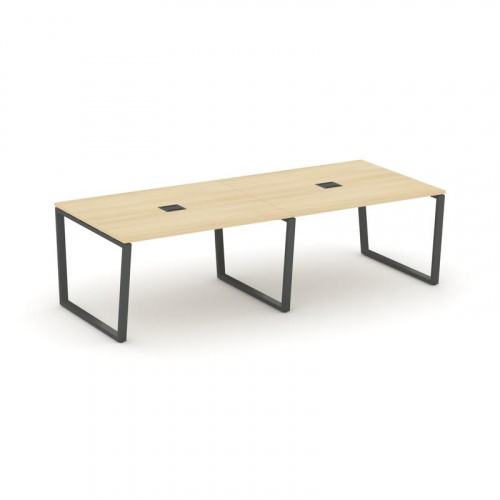 Style Project Стол переговорный SN-6T2.SPRG-044 Акация Лорка/Металл Антрацит/Заглушка Металл Антраци фото 28