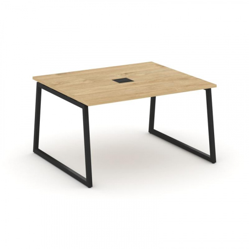 Style Project Стол переговорный SN-4T1.SPRG-034 Акация Лорка/Металл Антрацит/Заглушка Металл Антраци фото 2