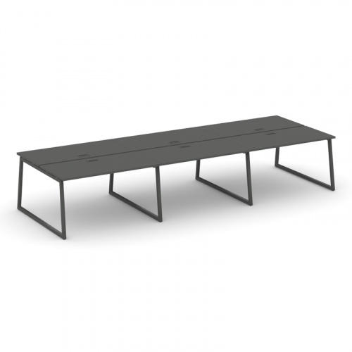 Style Project Рабочая станция 2-х сторон. SN-4T1.DRS-071 Акация Лорка/Металл Антрацит/Заглушка Пласт фото 14