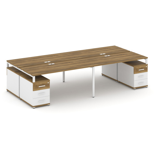 Бенч-система на 4 места с 2 опорными тумбами Concept CN.DRS-328 фото 8